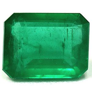 Szmaragd 1,35 ct, zielony, szlif szmaragdowy