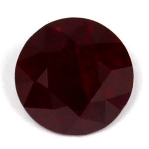 Rubin 1,34 ct, czerwony, szlif okrągły