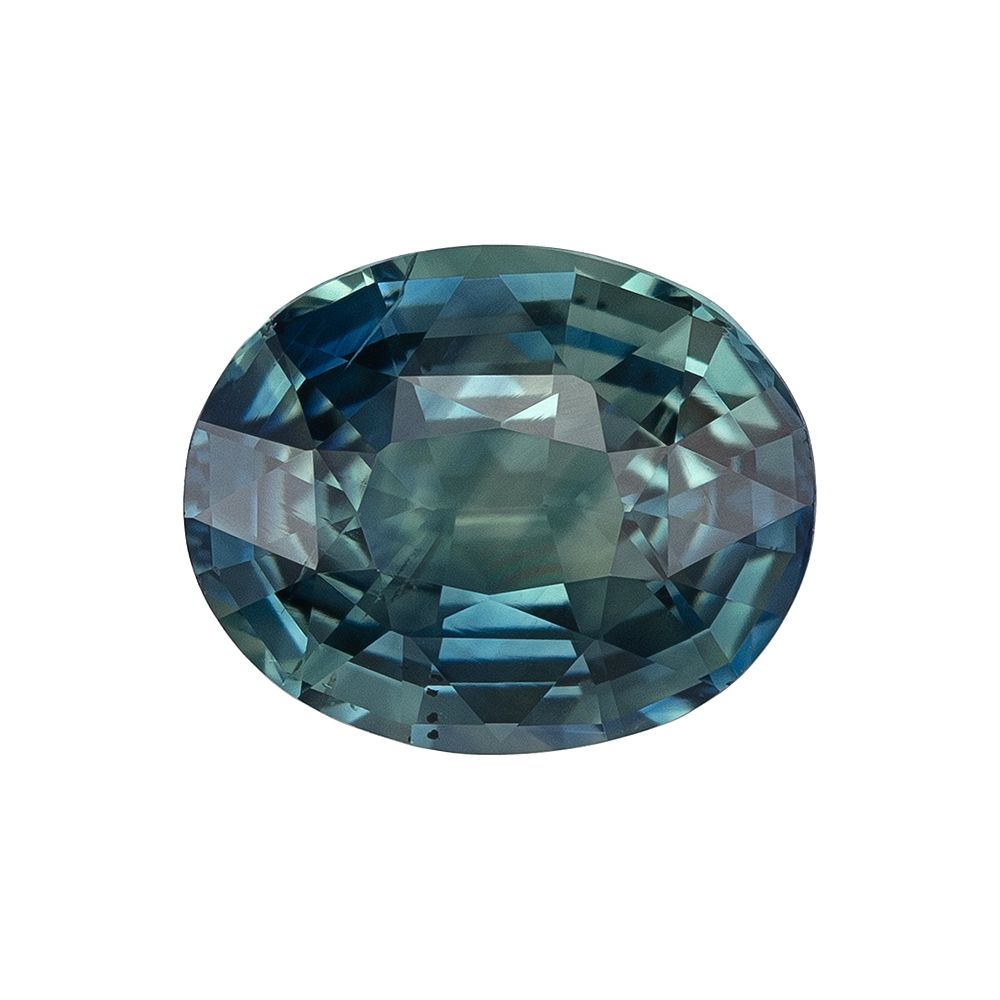 SAPPHIRE FACETED 1.64ct TEAL SI MADAGASCAR NONE