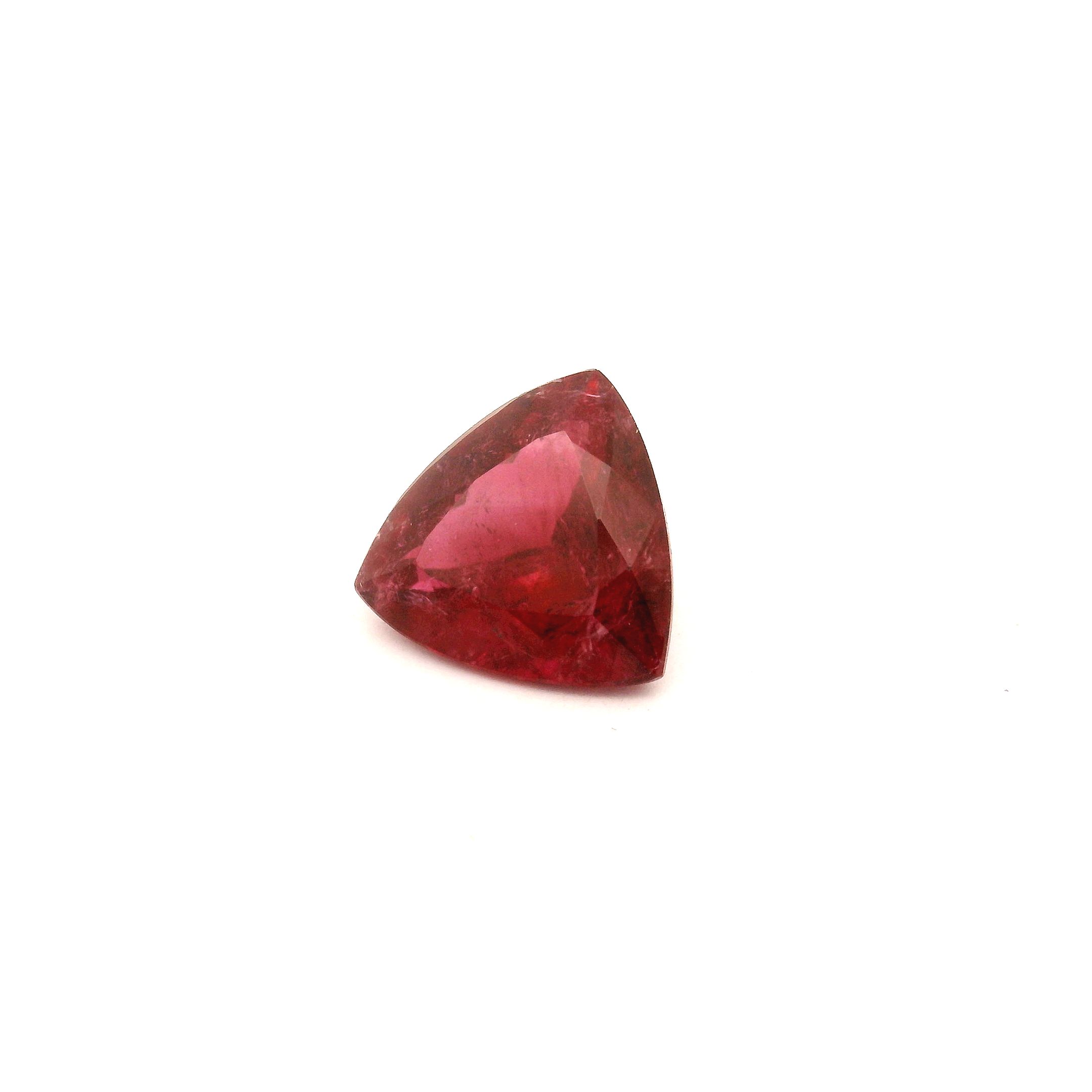Turmalin 1,74 ct, różowy, szlif trilliant