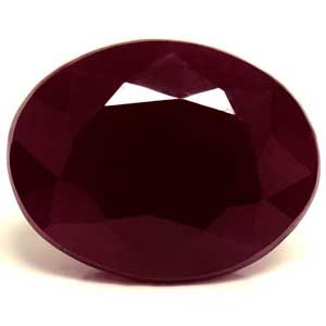 Rubin 3,74 ct, czerwony, szlif owalny