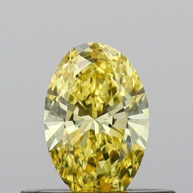0.39 CT Fancy Vivid Yellow OVAL