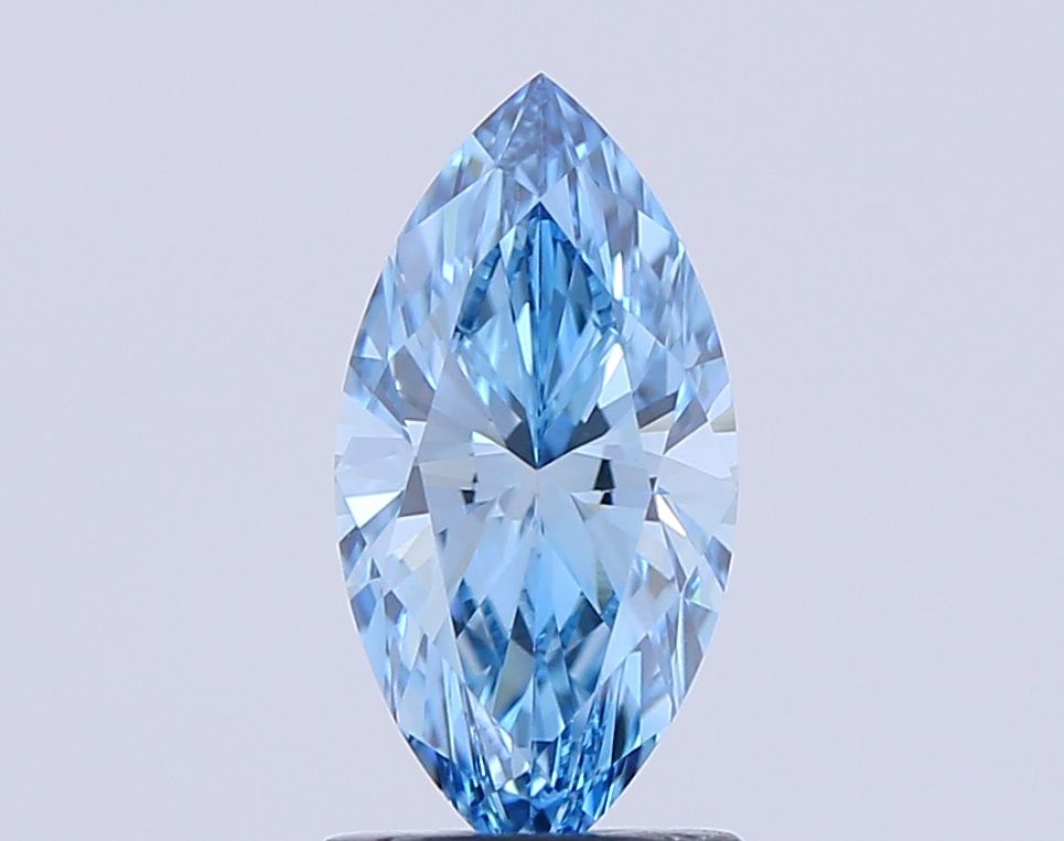 1.14 CT Fancy Vivid Blue MARQUISE
