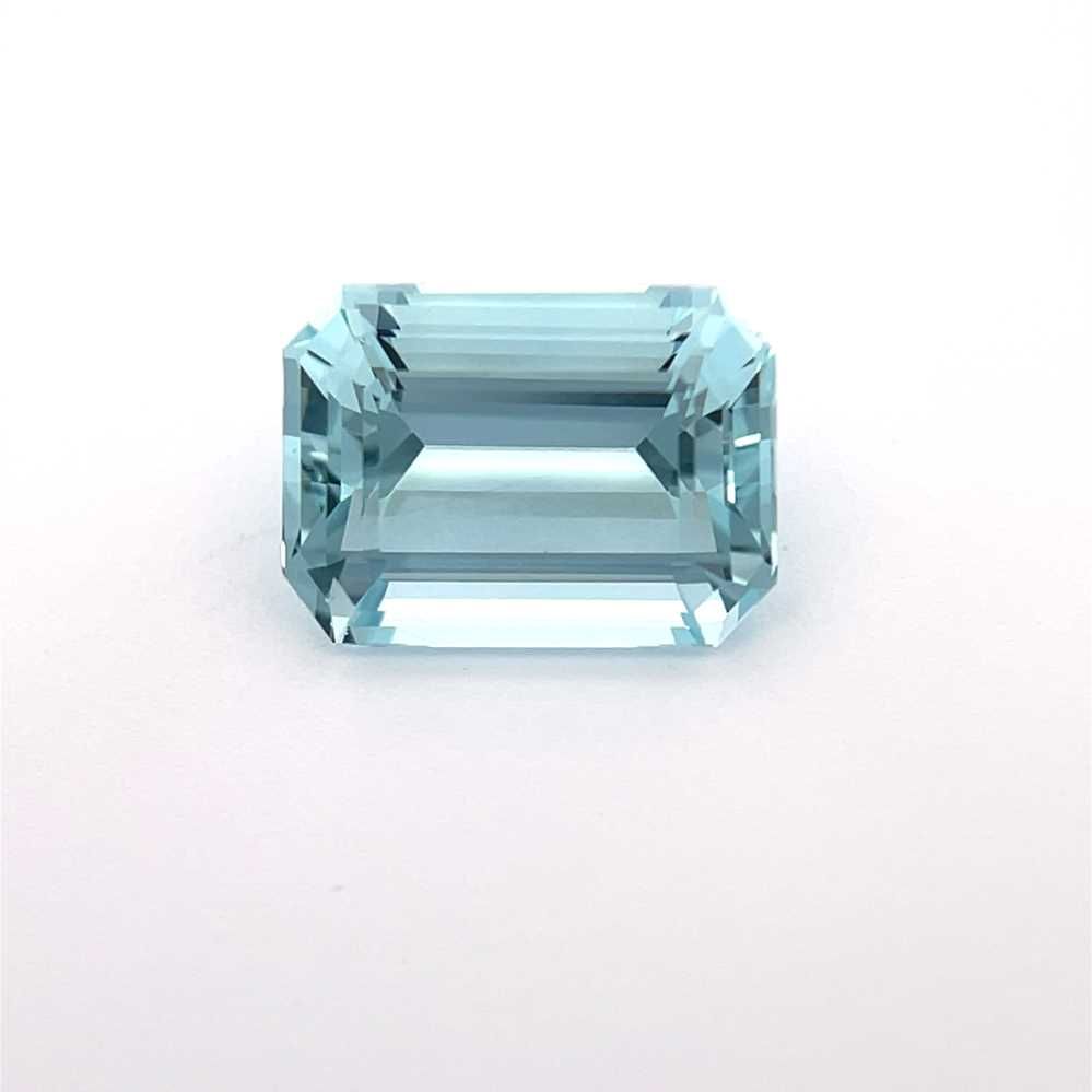 AQUAMARINE FACETED 6.58ct BLUE BLUE SI MOZAMBIQUE NONE