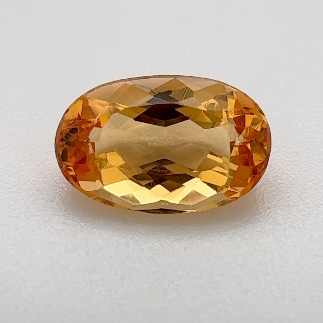 TOPAZ FACETED 1.865ct ORANGE Vivid Orange EC BRAZIL NONE
