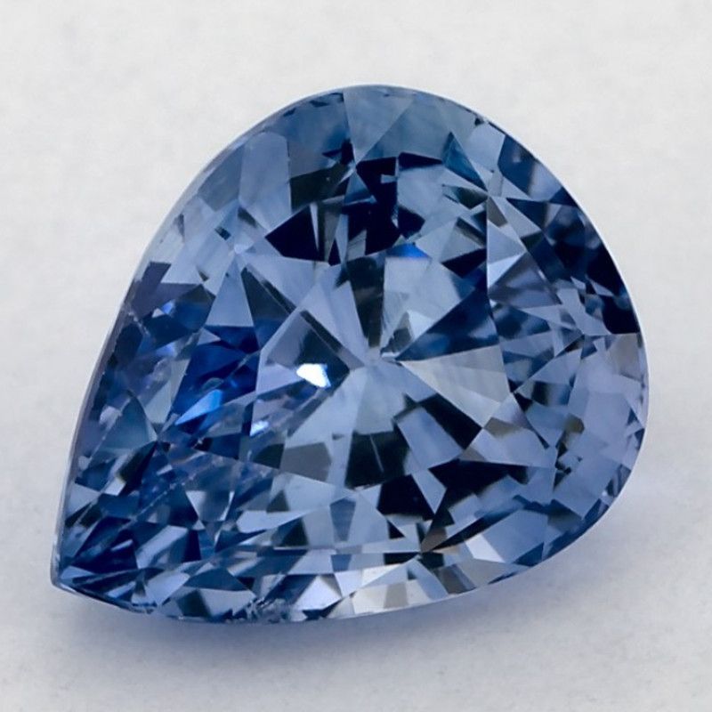 Szafir 2,66 ct, niebieski, szlif gruszka
