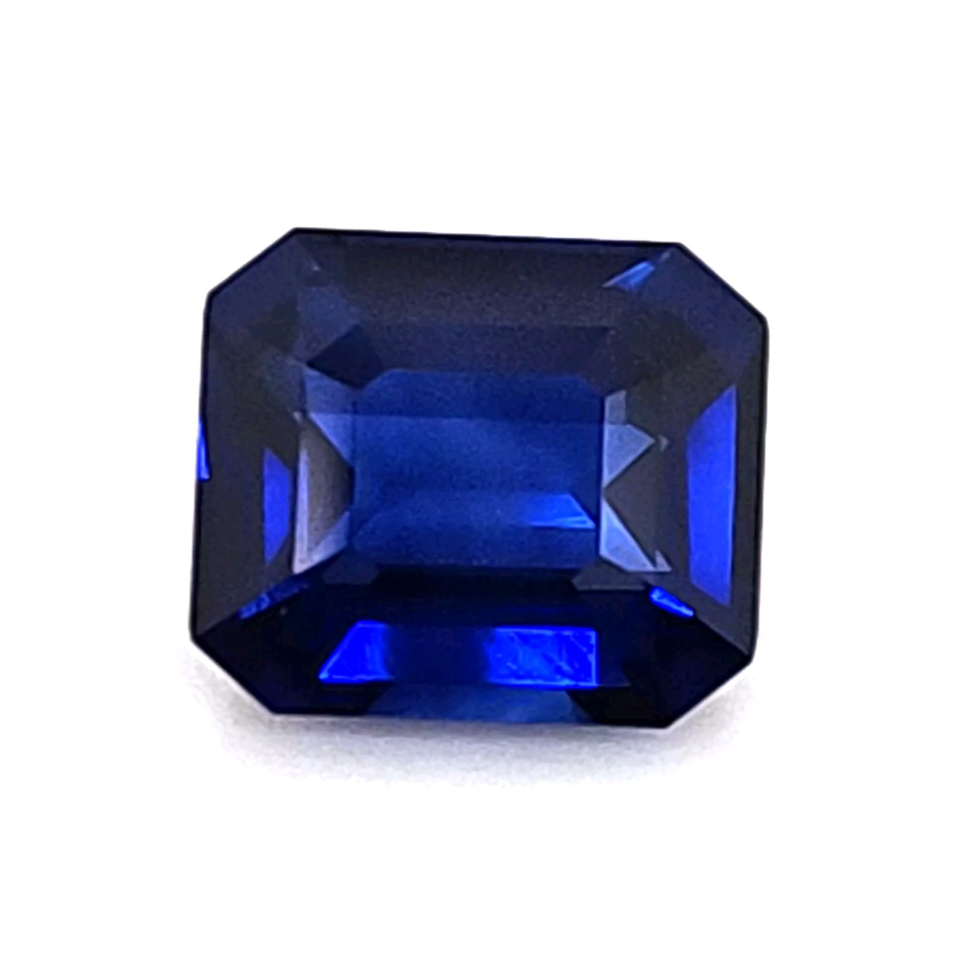 SAPPHIRE FACETED 4.56ct BLUE Blue EC SRILANKA HEATED