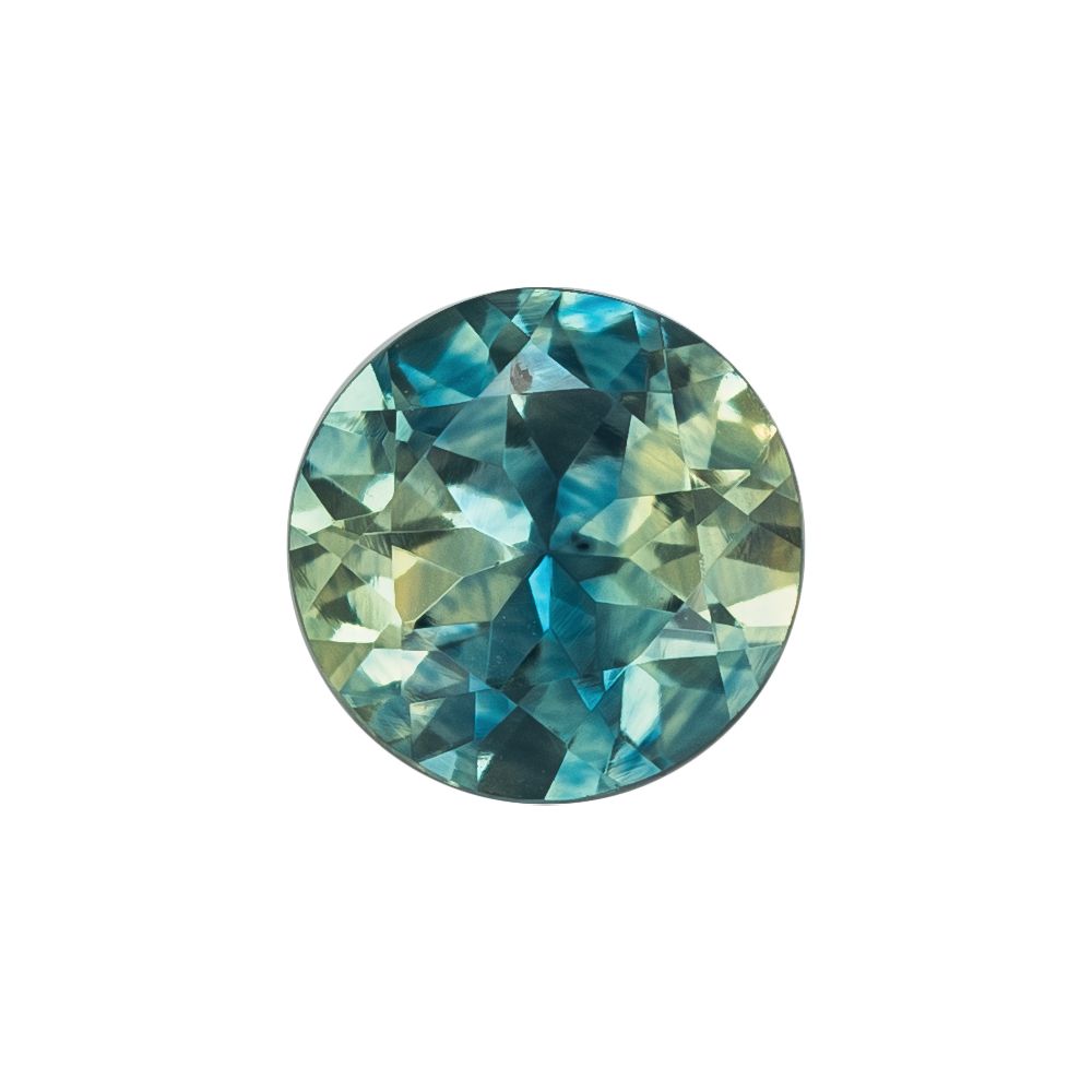 SAPPHIRE FACETED 0.8ct TEAL SI UNITEDSTATES HEATED