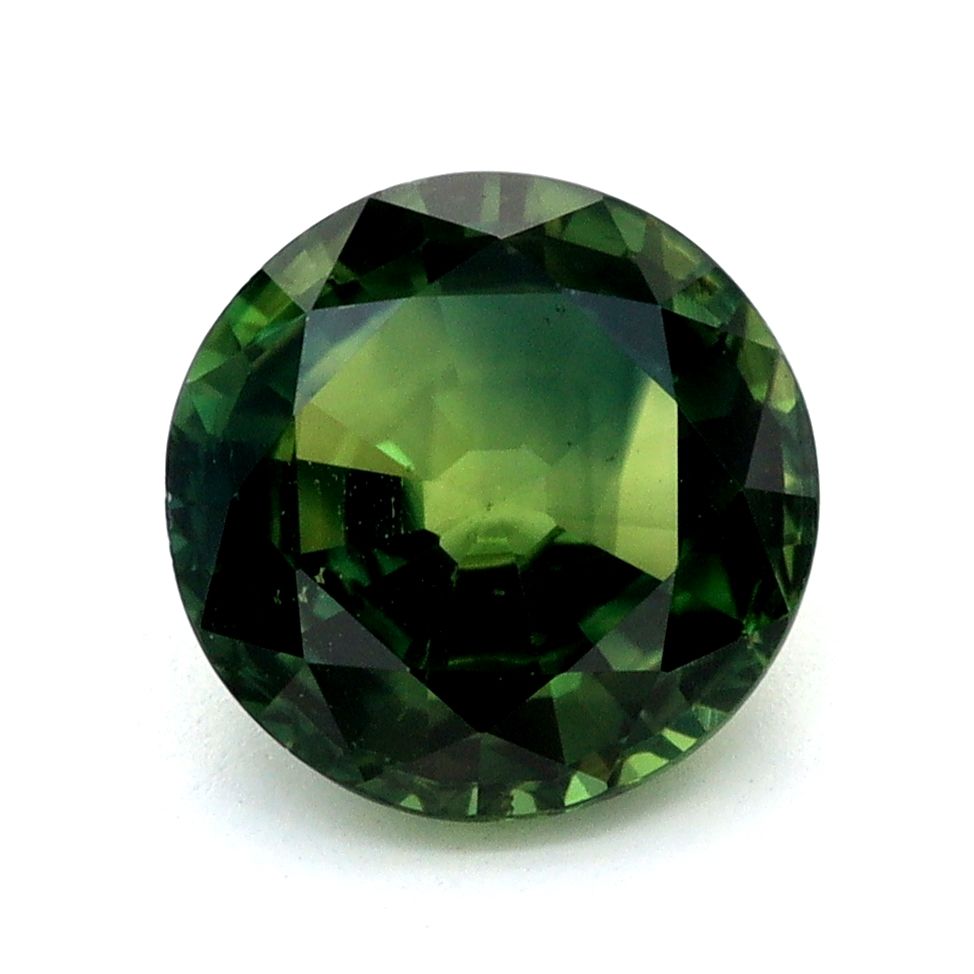 Szafir 1,25 ct, wielobarwny, szlif okrągły