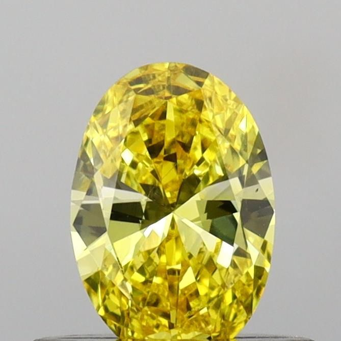 0.45 CT Fancy Vivid Yellow OVAL