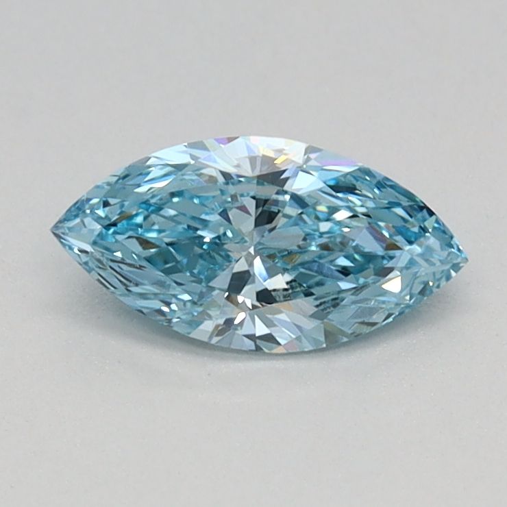 0.34 CT Fancy Vivid Blue MARQUISE