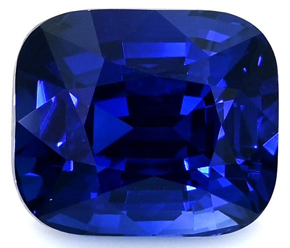 Szafir 4,04 ct, niebieski, szlif cushion