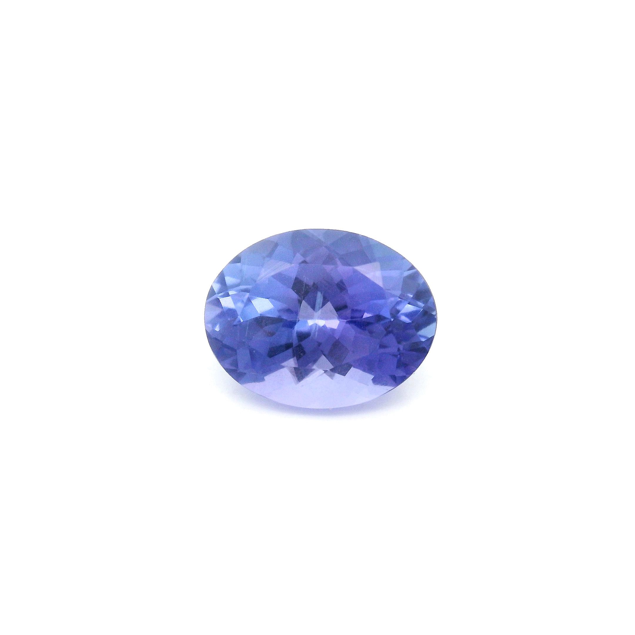 Tanzanit 2,05 ct, niebieski, szlif owalny
