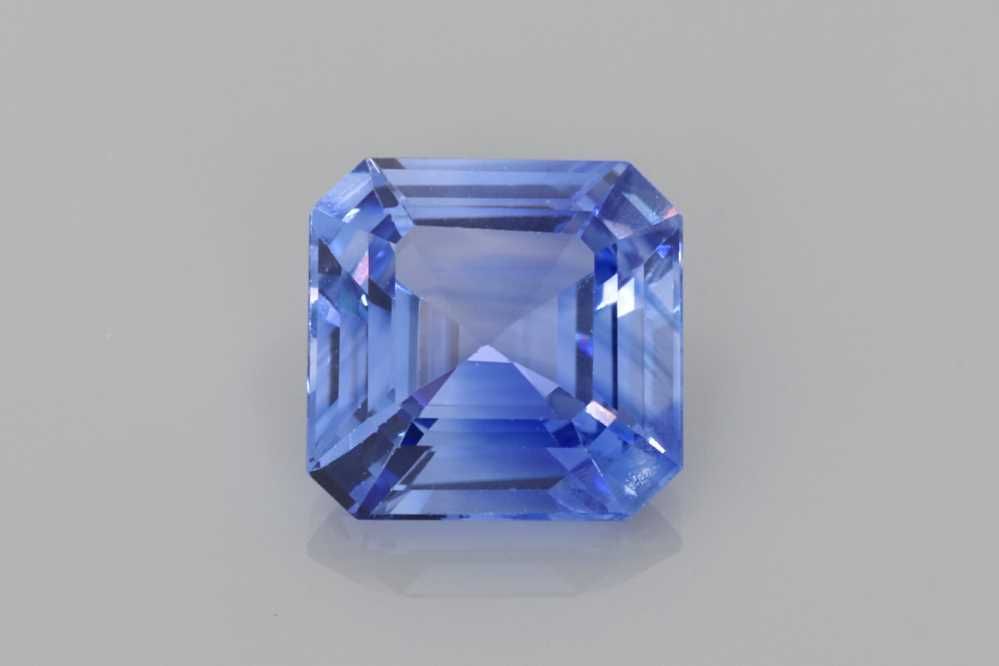 Szafir 1,83 ct, niebieski, szlif asscher