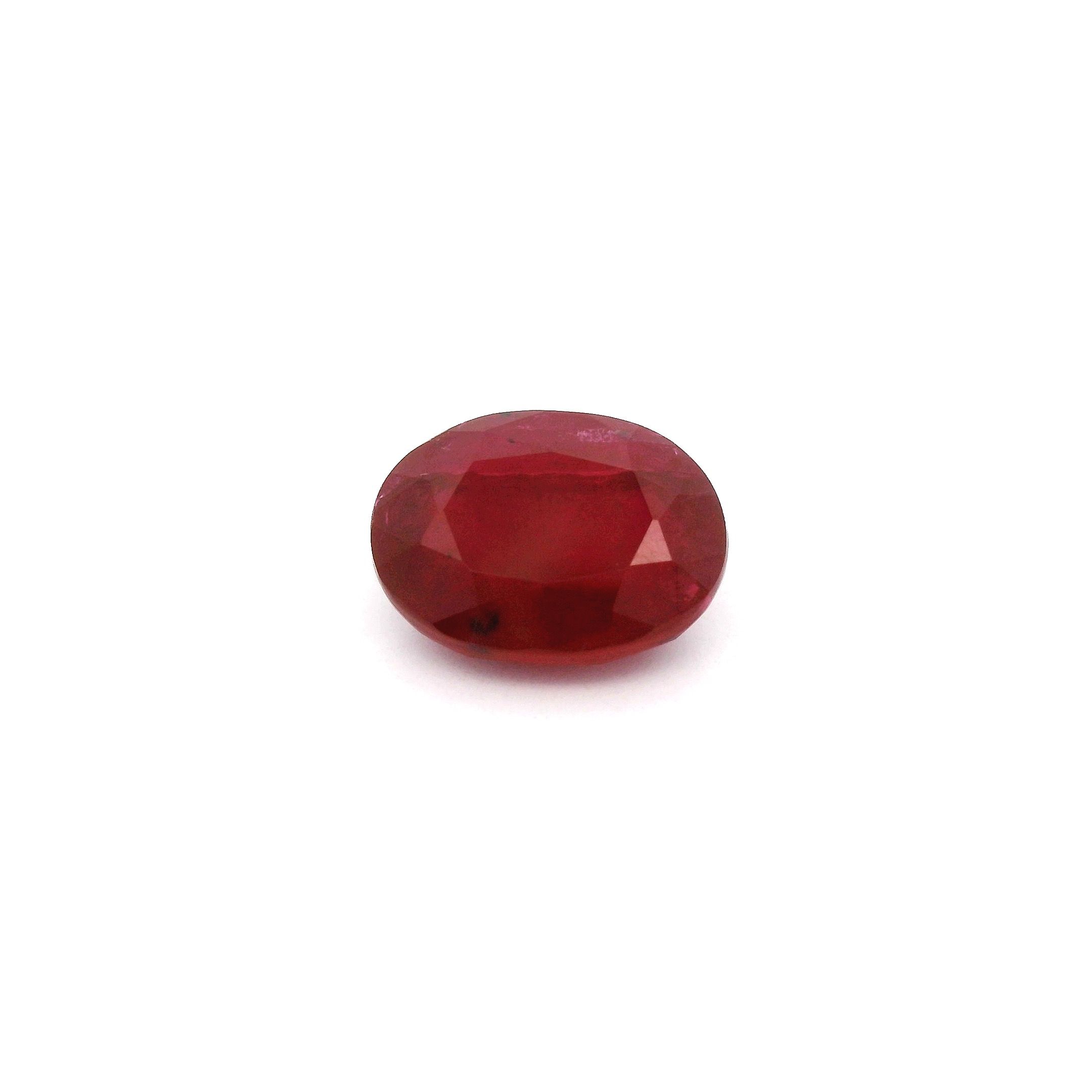 RUBY FACETED 1.84ct RED Intense SI MOZAMBIQUE HEATED