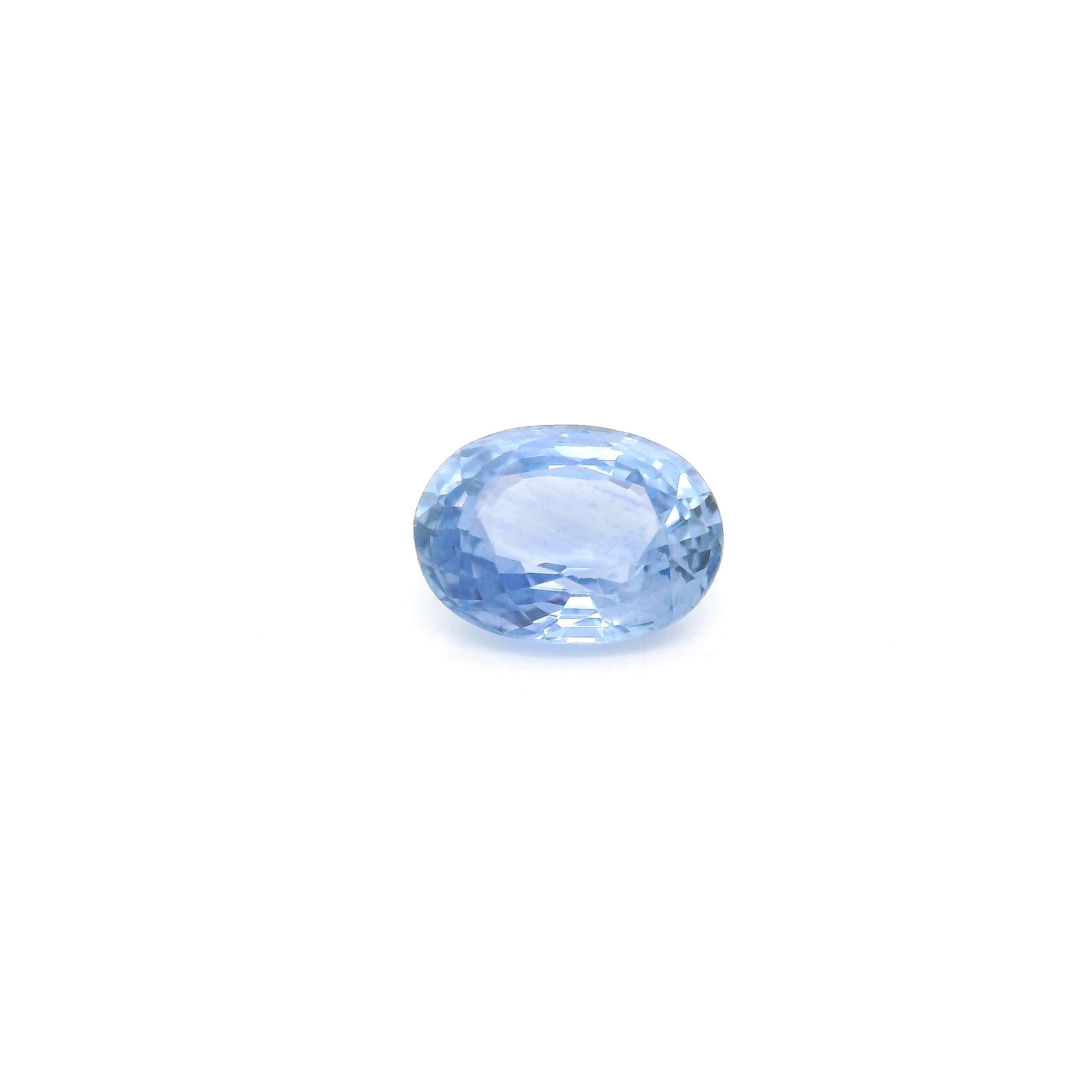Szafir 1,18 ct, niebieski, szlif owalny