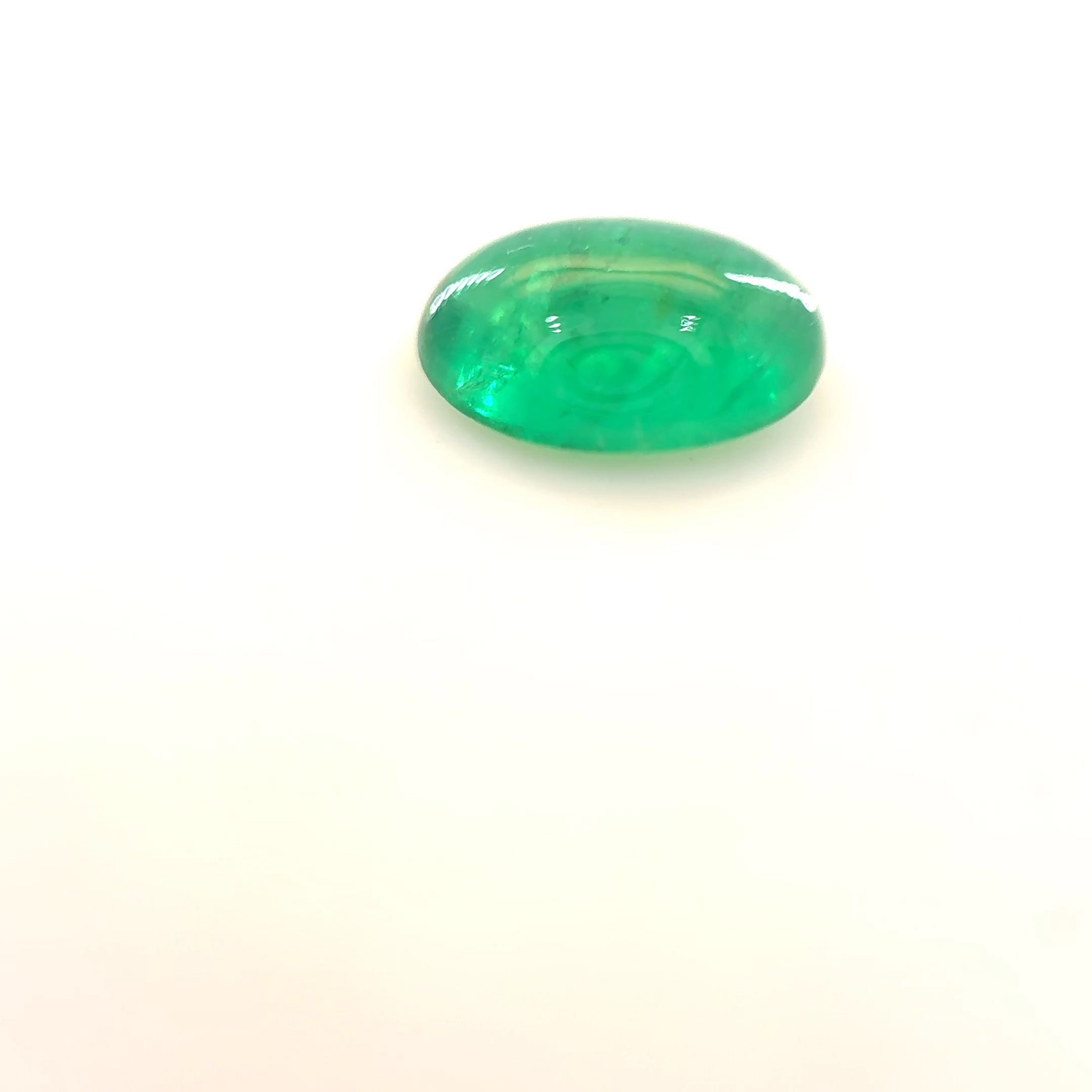 Szmaragd 1,03 ct, zielony, kaboszon