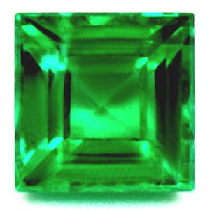 Szmaragd 1,06 ct, zielony, szlif kwadratowy