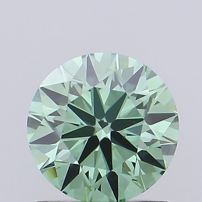 0.62 CT Fancy Vivid Green ROUND