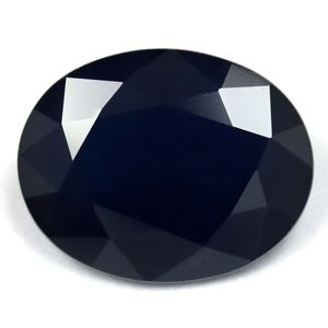 Szafir 3,72 ct, niebieski, szlif owalny