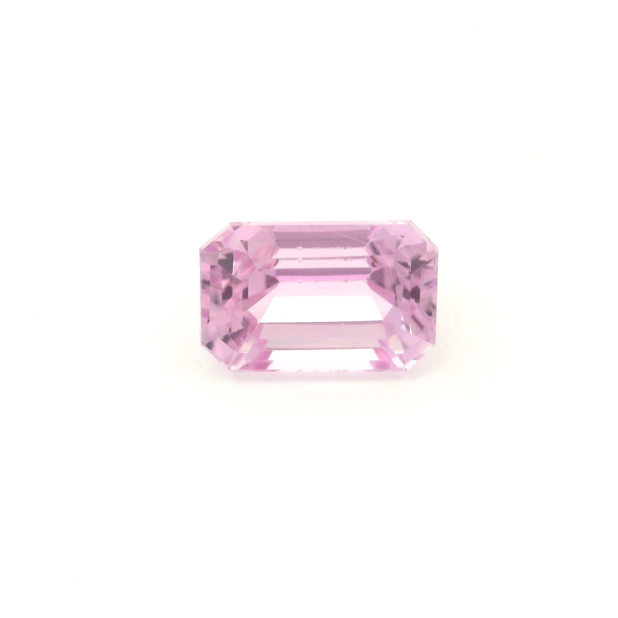 Kunzyt 4,54 ct, różowy, szlif ośmiokątny