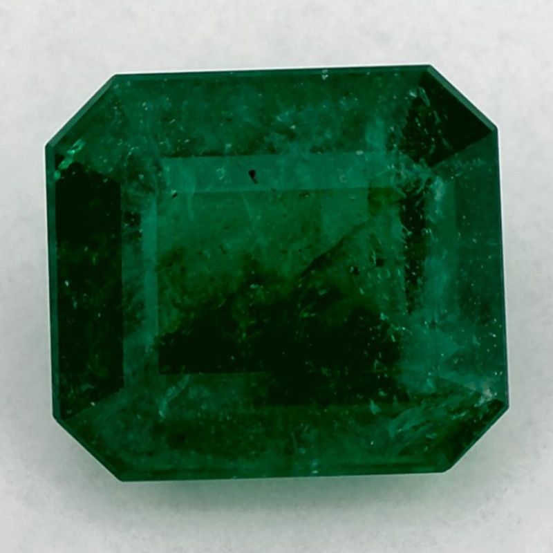 Szmaragd 2,64 ct, zielony, szlif ośmiokątny