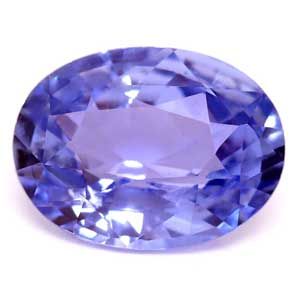 Szafir 1,01 ct, niebieski, szlif owalny