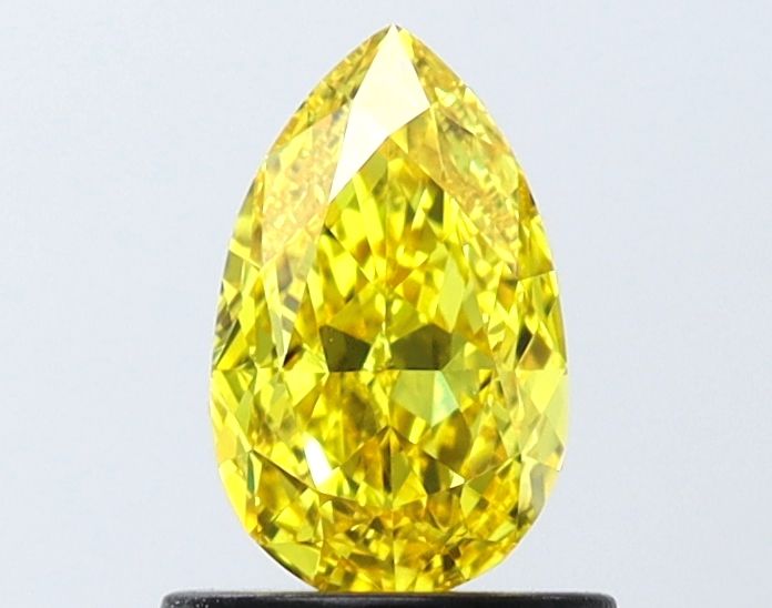 0.82 CT Fancy Vivid Yellow PEAR
