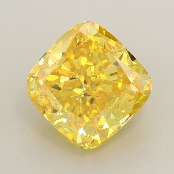 1.07 CT Fancy Vivid Yellow CUSHION MODIFIED