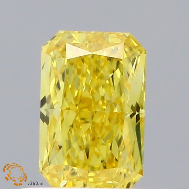 0.57 CT Fancy Vivid Yellow RADIANT