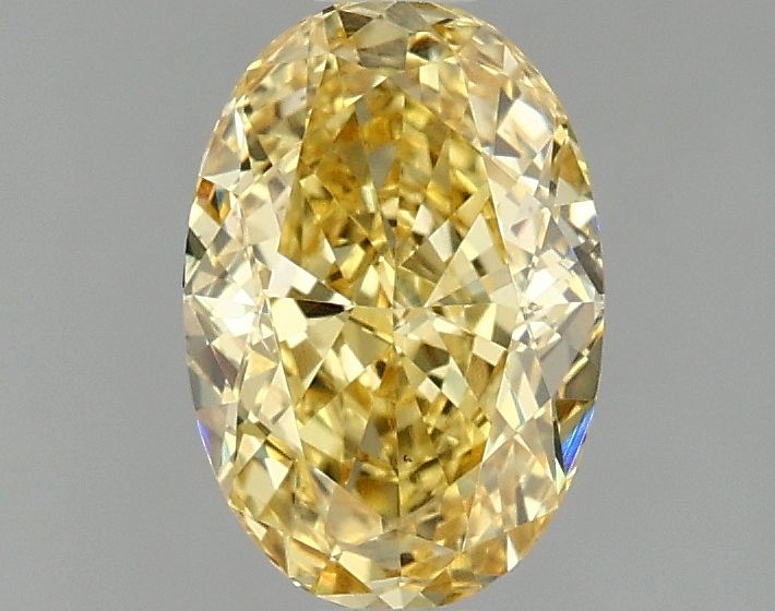OVAL 1.44ct Fancy Vivid Yellow VS1 – EX VG NON