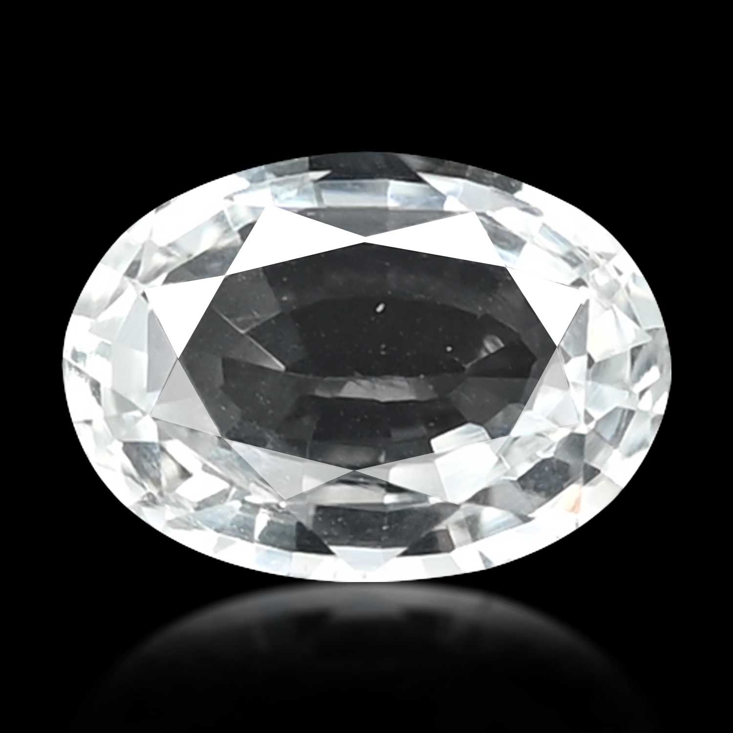 TOPAZ FACETED 10.44ct WHITE MI BRAZIL NONE