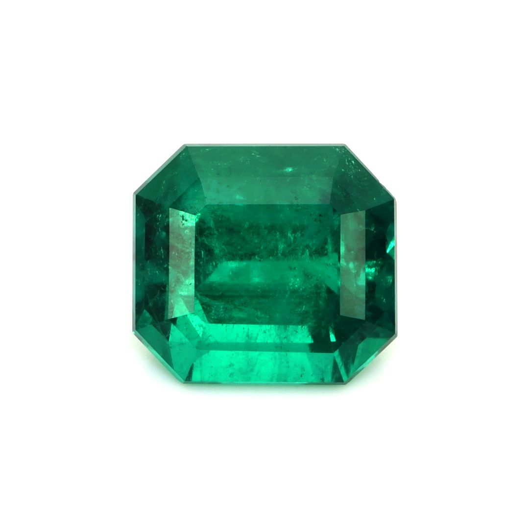 Szmaragd 2,98 ct, zielony, szlif szmaragdowy