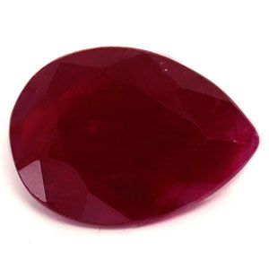 Rubin 2,21 ct, czerwony, szlif gruszka
