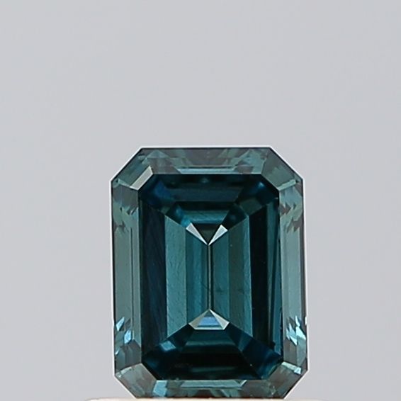 0.59 CT Fancy Vivid Blue EMERALD