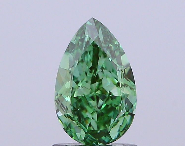 1.07 CT Fancy Vivid Green PEAR