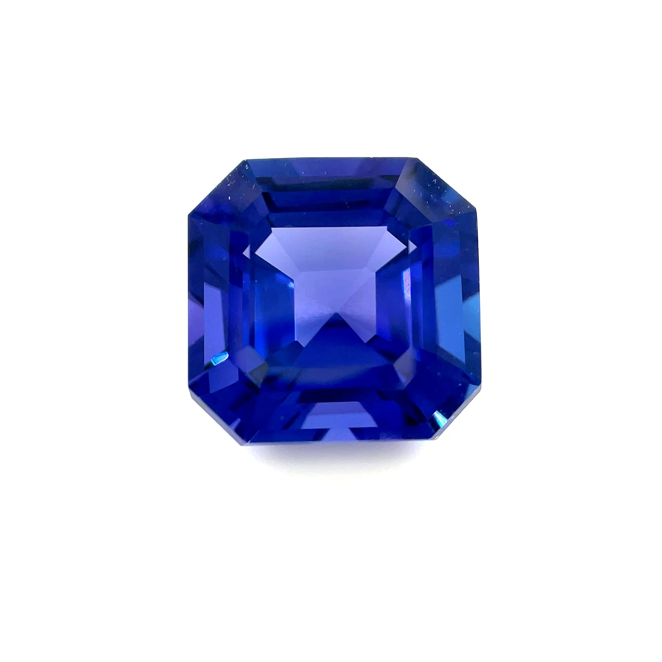 Tanzanit 11,85 ct, niebieski, szlif ośmiokątny