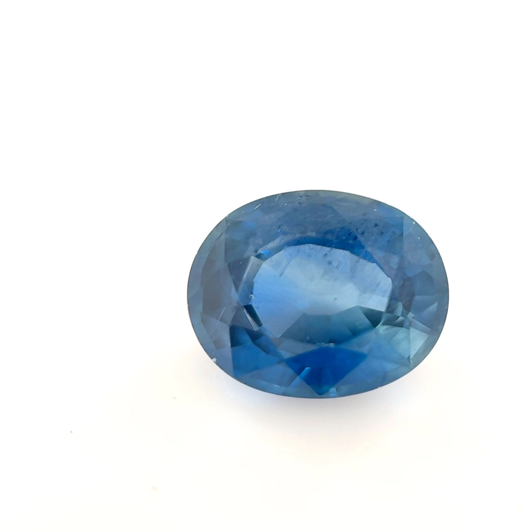 Szafir 2,12 ct, niebieski, szlif owalny