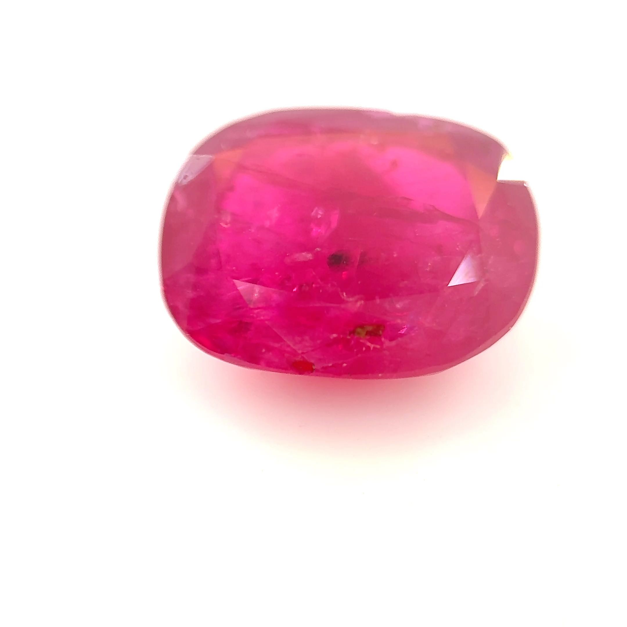 Rubin 5,15 ct, czerwony, szlif owalny
