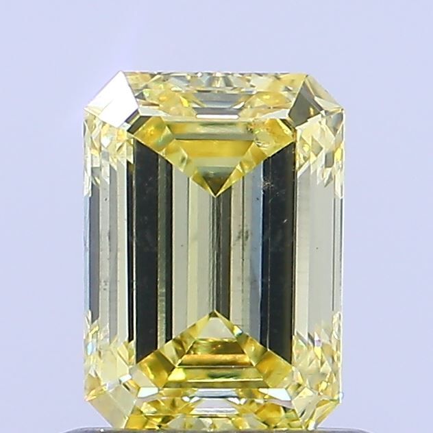 0.73 CT Fancy Intense Yellow EMERALD