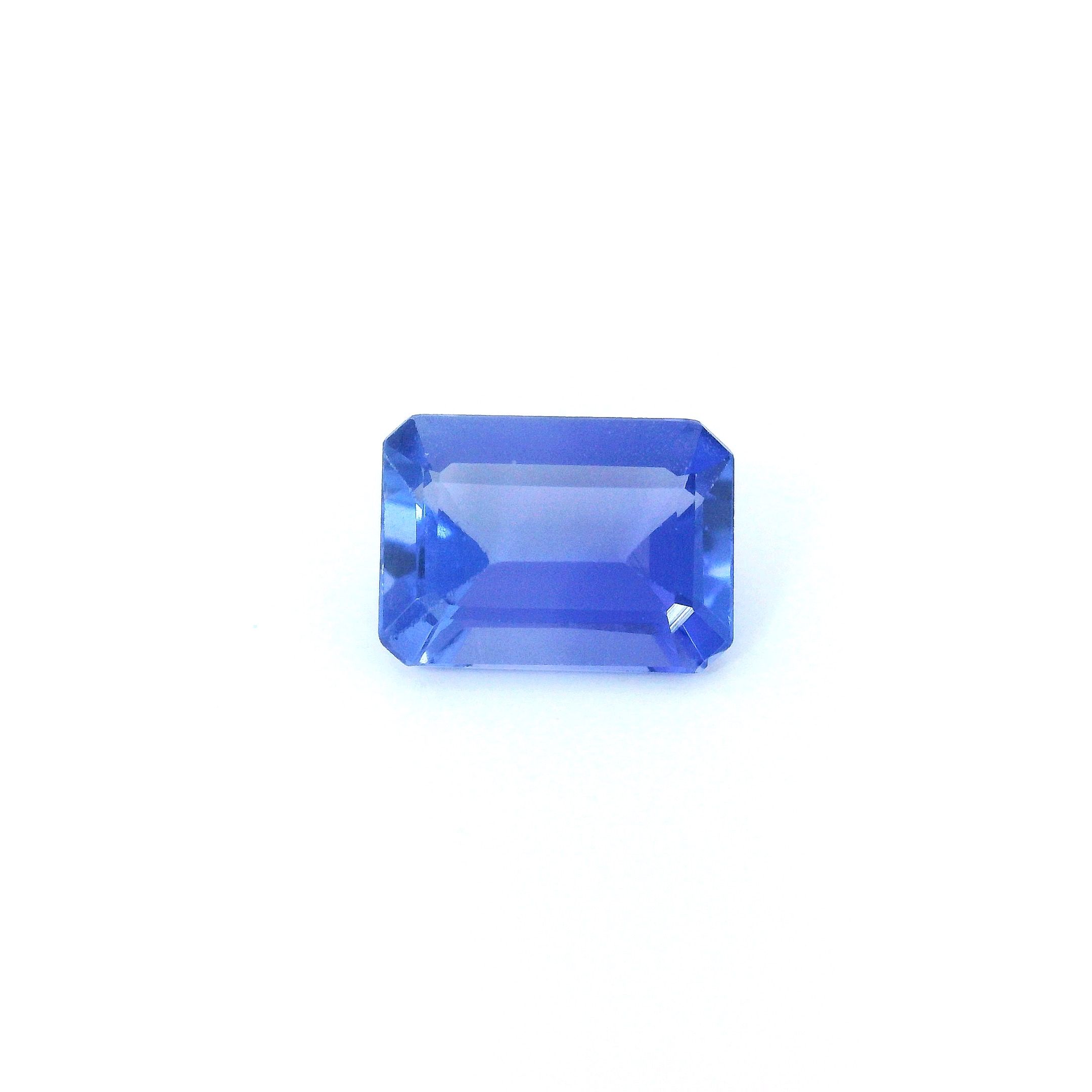 Tanzanit 1,47 ct, fioletowy, szlif ośmiokątny