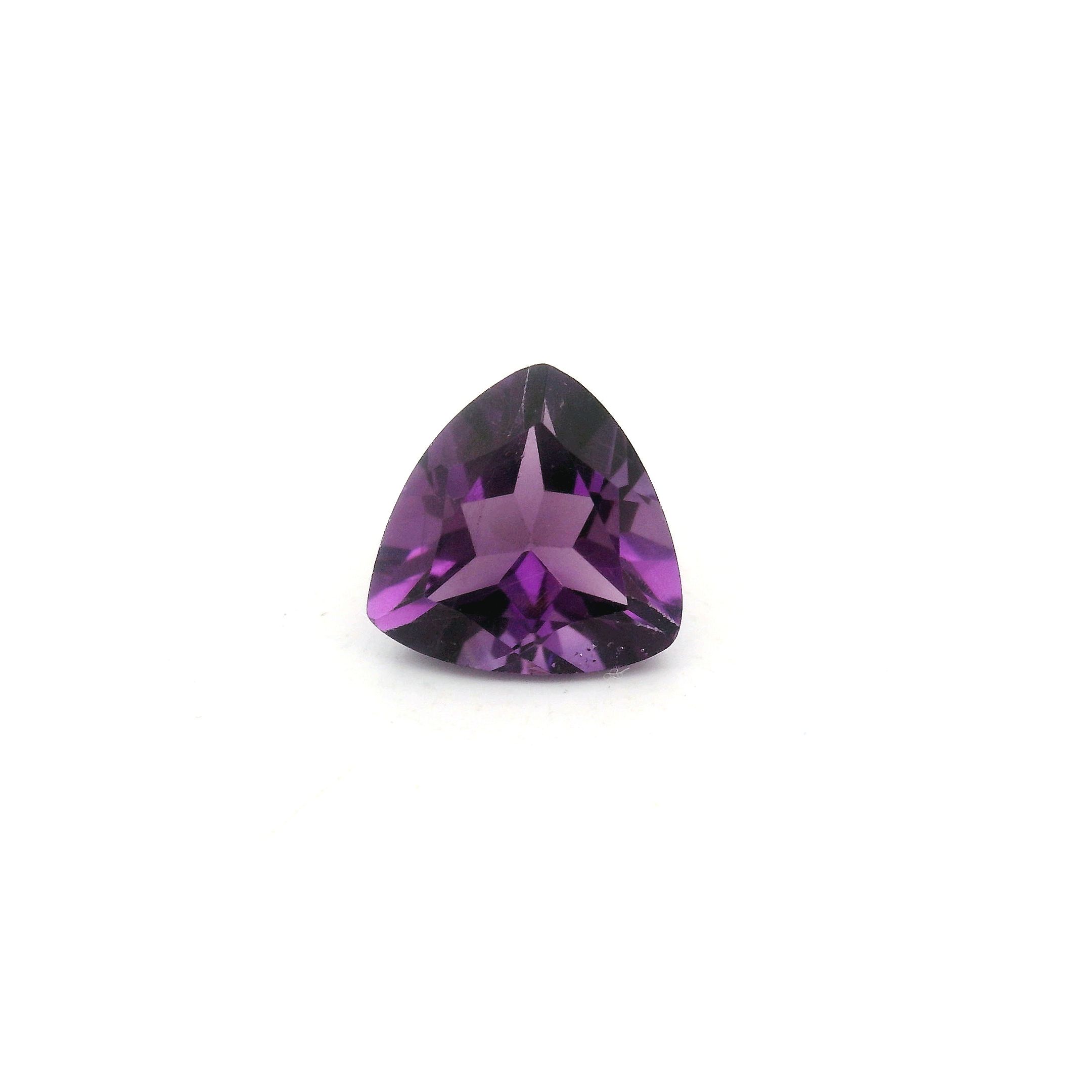Ametyst 1,05 ct, purpurowy, szlif trójkątny