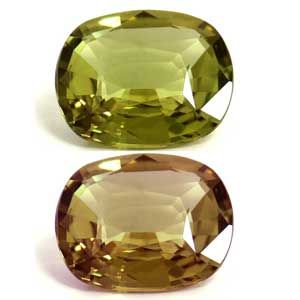 Aleksandryt 1,16 ct, zielony, szlif cushion