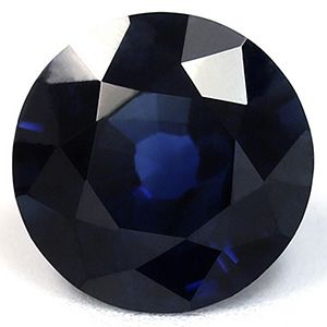 Szafir 1,69 ct, niebieski, szlif okrągły