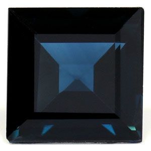 Szafir 1,20 ct, niebieski, szlif kwadratowy