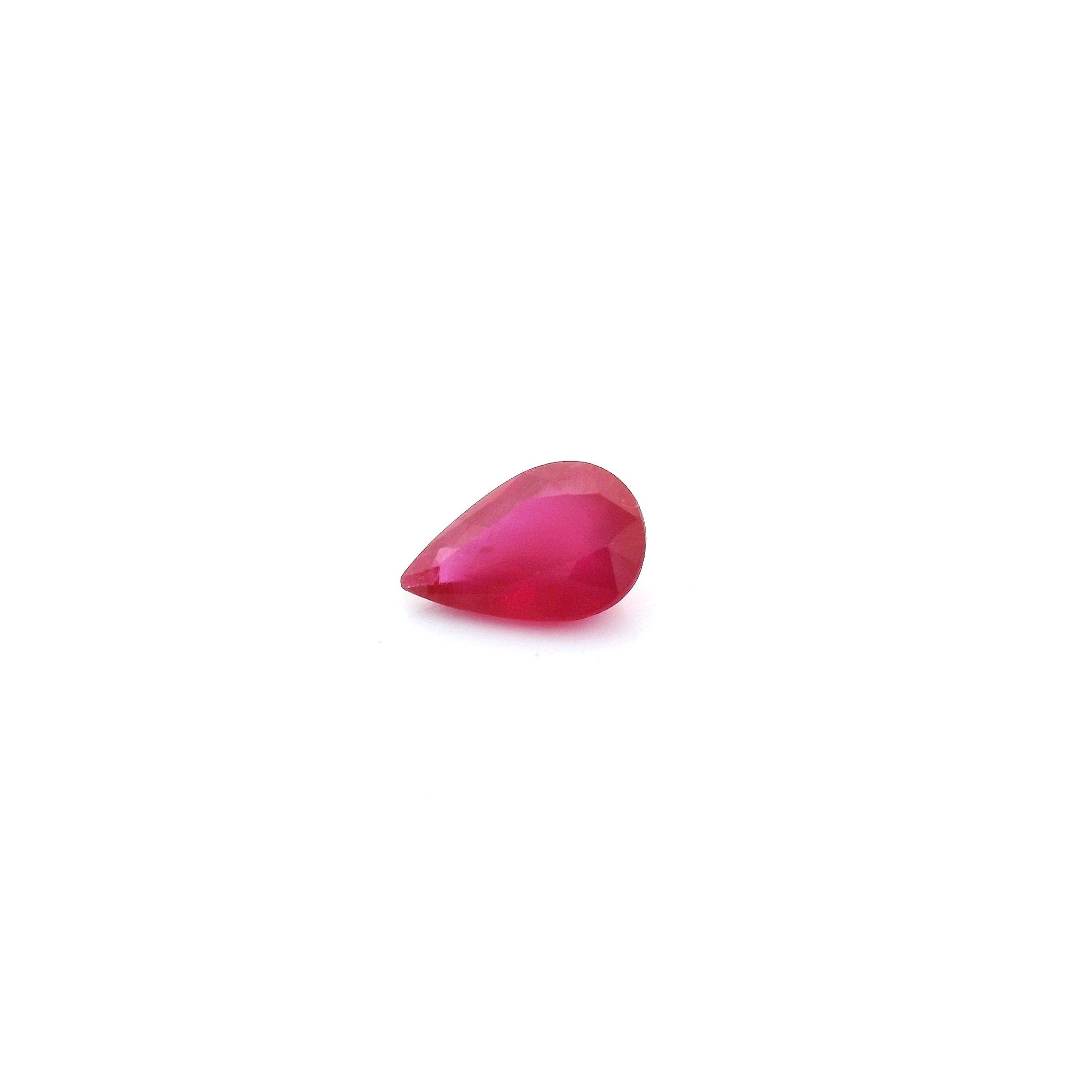 RUBY FACETED 0.39ct RED Medium Intense SI MOZAMBIQUE HEATED