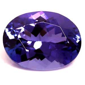 Tanzanit 2,08 ct, niebieski, szlif owalny