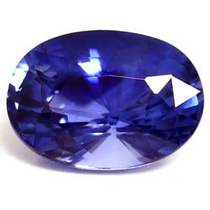 Szafir 1,06 ct, niebieski, szlif owalny