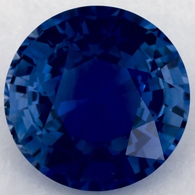 Szafir 1,65 ct, niebieski, szlif okrągły