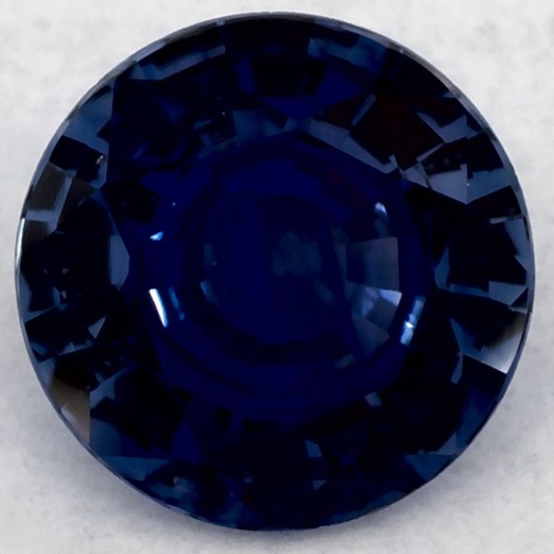 Szafir 1,63 ct, niebieski, szlif okrągły